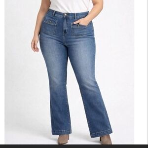 Nanette Lepore Blue Flare Jeans